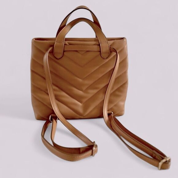 a new day Handbags - a new day Convertible Backpack Crossbody Bag Tan